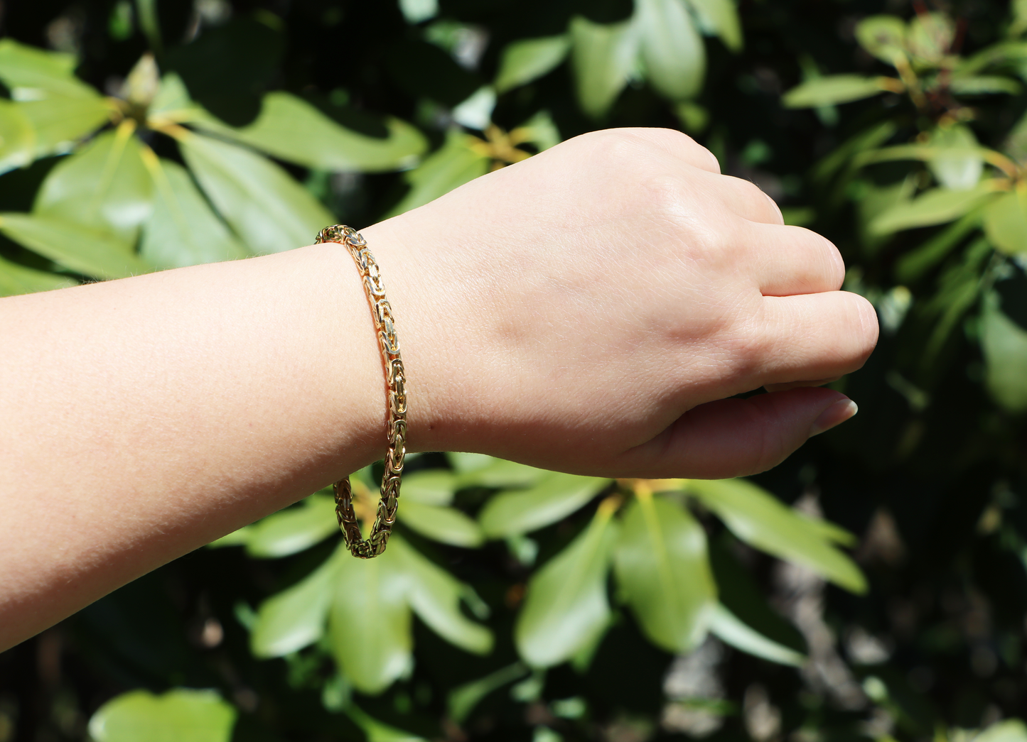 14k Double Curb Link Bracelet