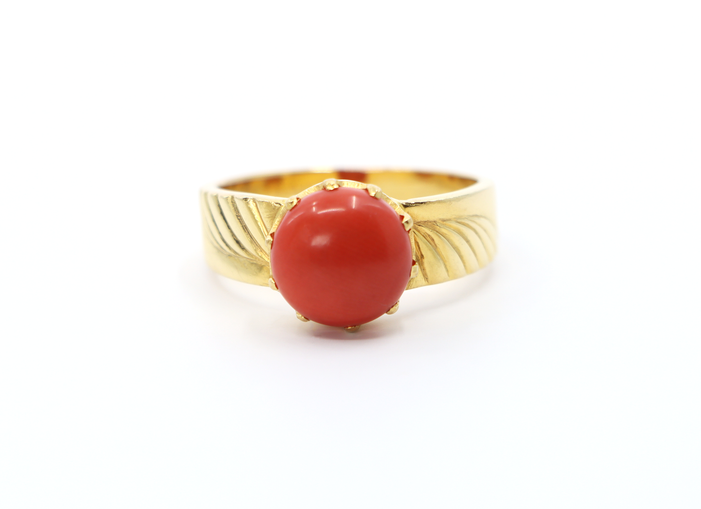 22k Gold Coral Ring
