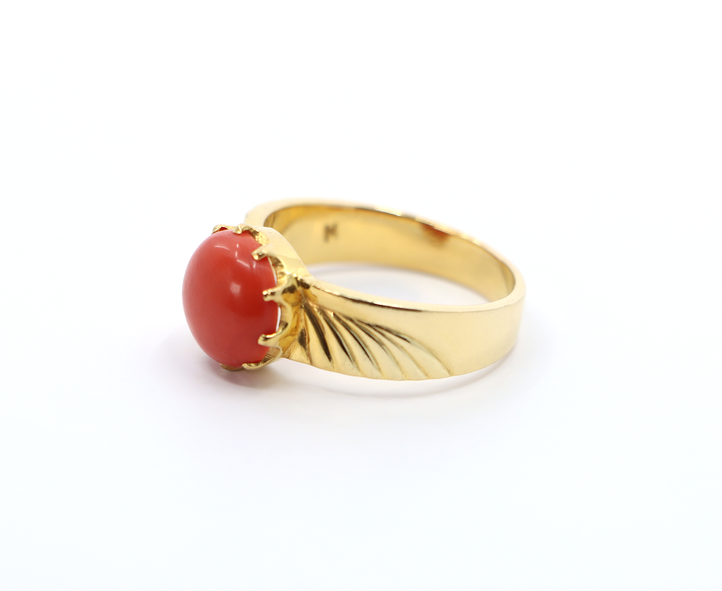 22k Gold Coral Ring