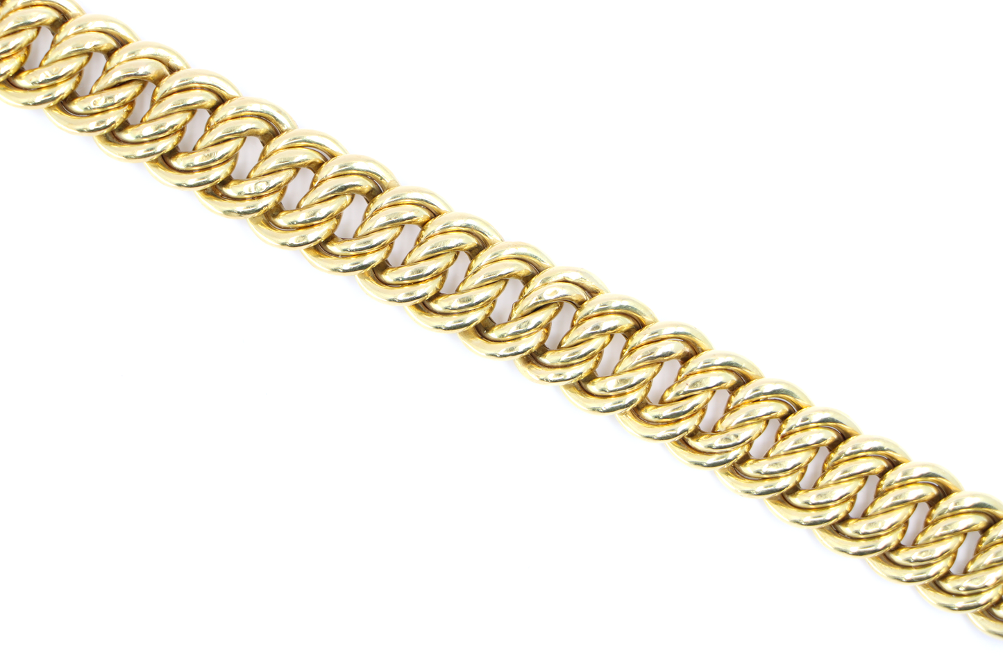 14k Double Curb Link Bracelet