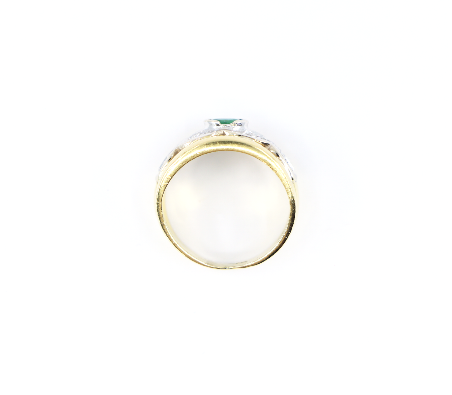 18k Emerald and Diamond Ring