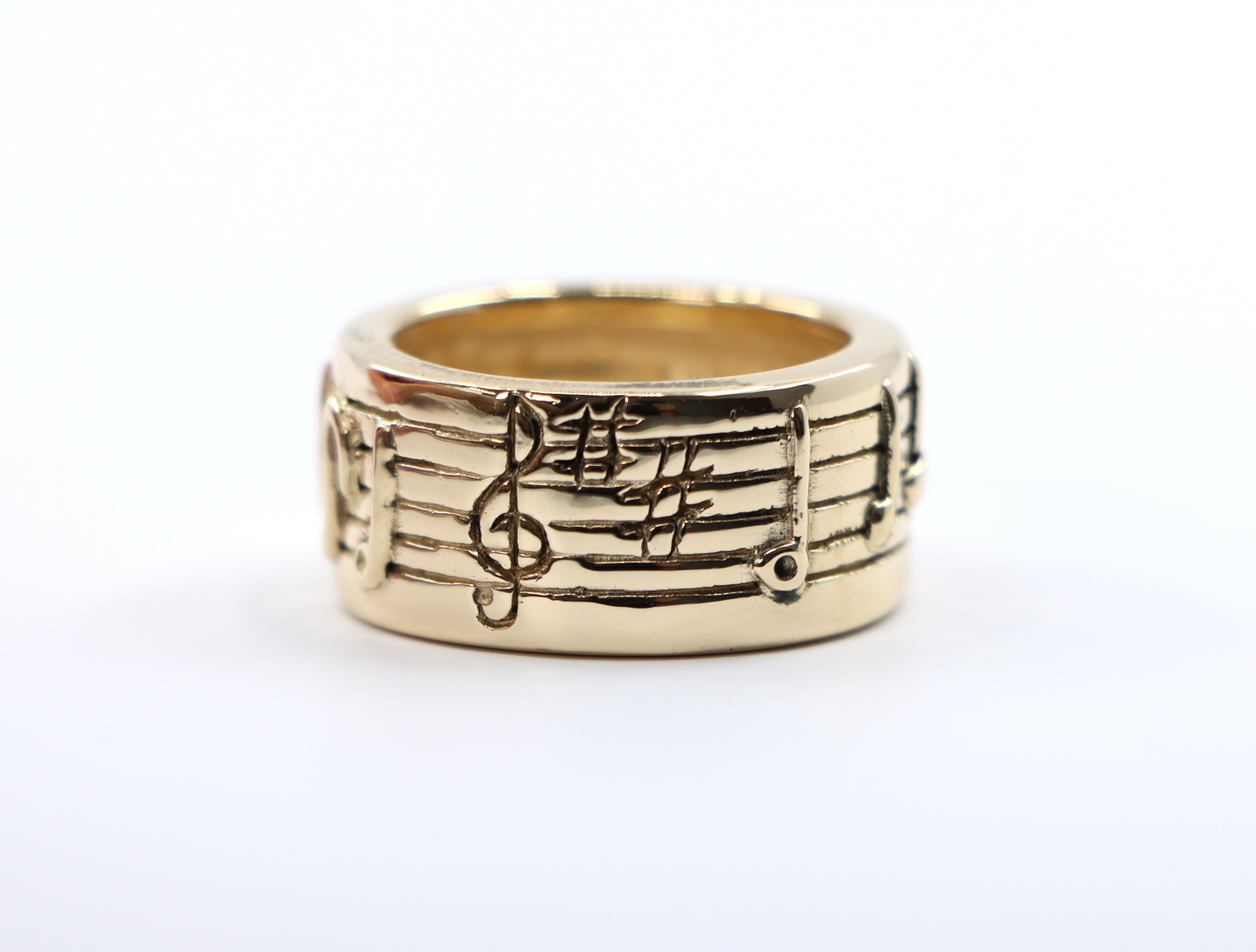 14k Musical Notes Gold Ring