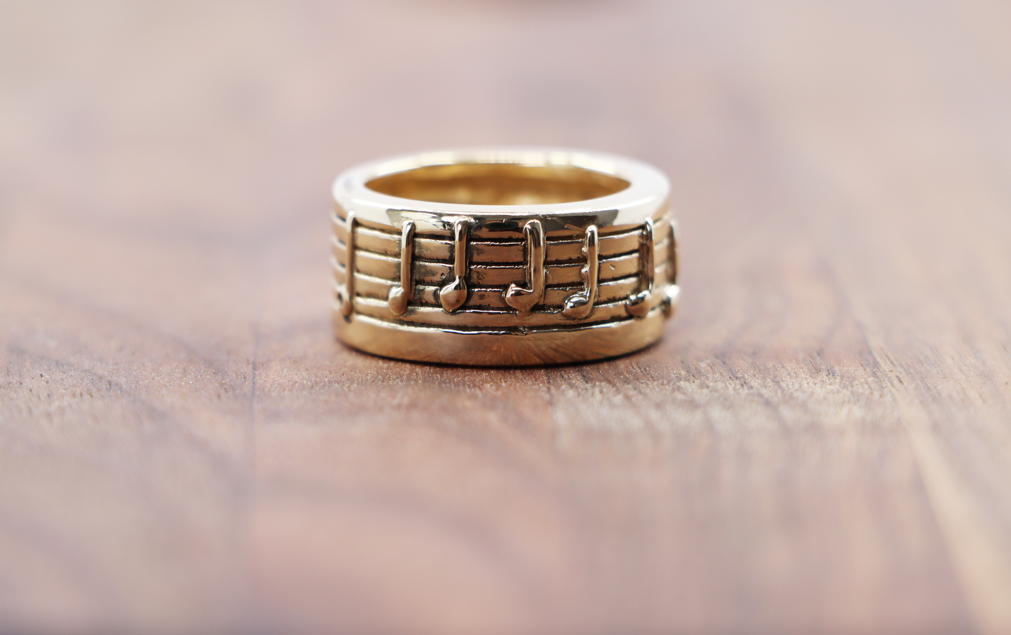 14k Musical Notes Gold Ring