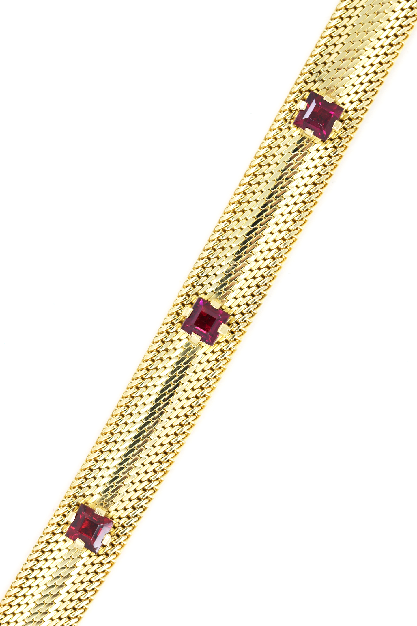 Garnet Milanaise Woven Bracelet