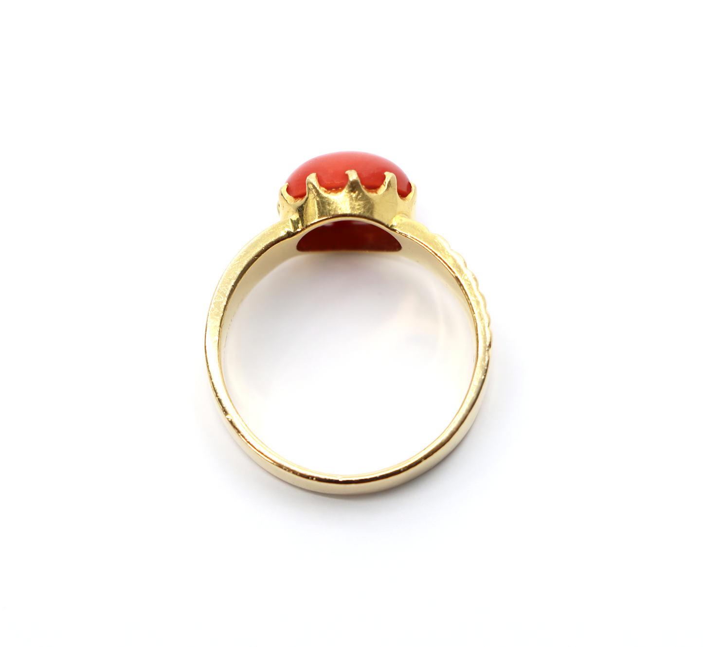 22k Gold Coral Ring