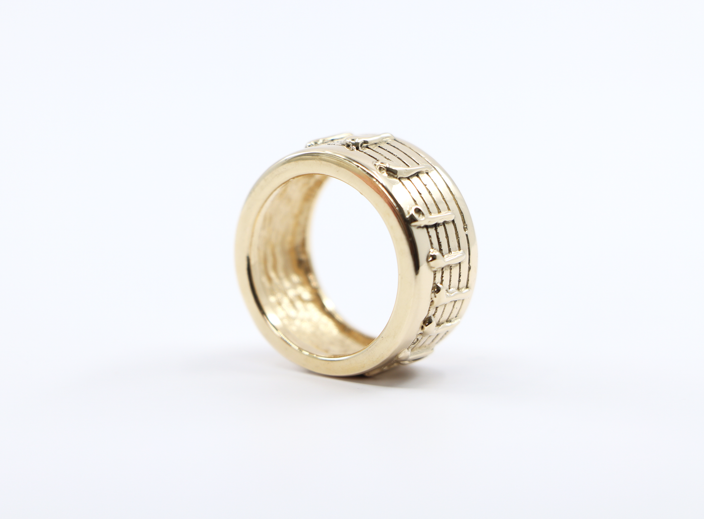 14k Musical Notes Gold Ring