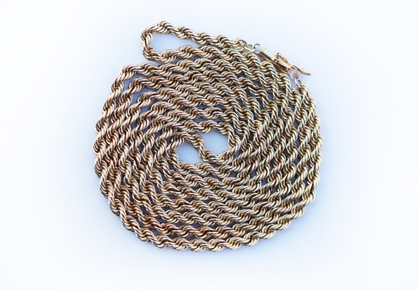 14k Opera Length French Rope Chain Necklace